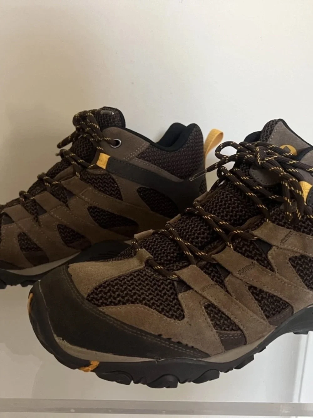 Merrell Alverstone Shoes Mens 10 Brown J48535 Mesh Hiking Trail Outdoors